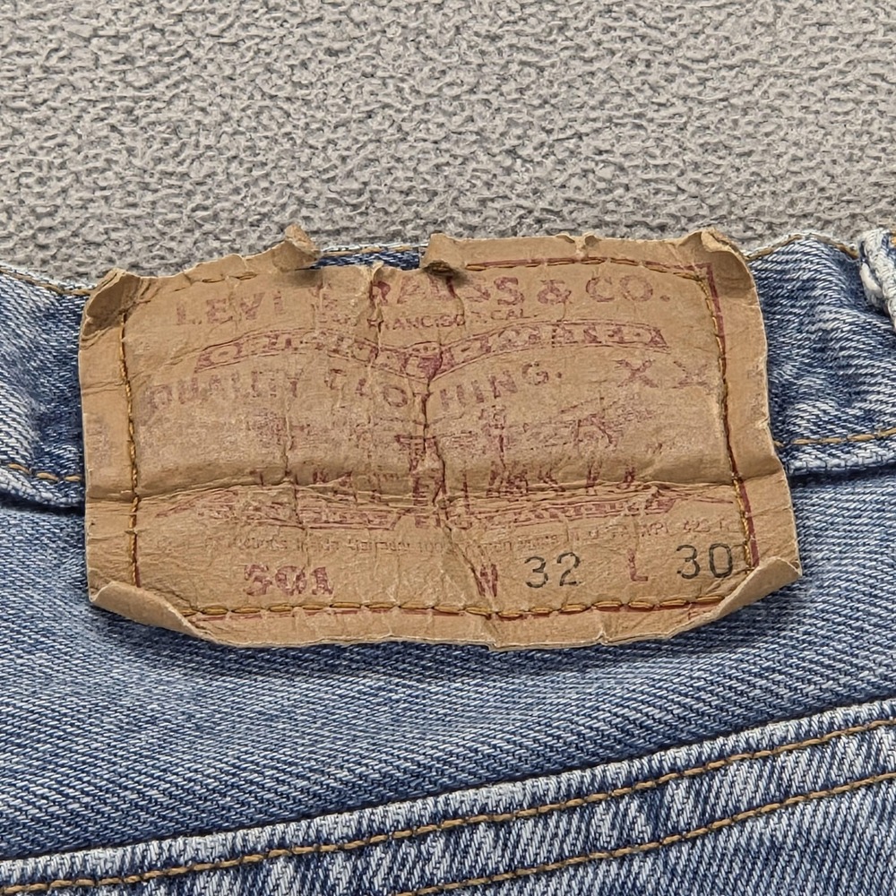VTG Levis 501 Jeans Mens Blue Made In USA Fits 28x28 - Picture 14 of 16